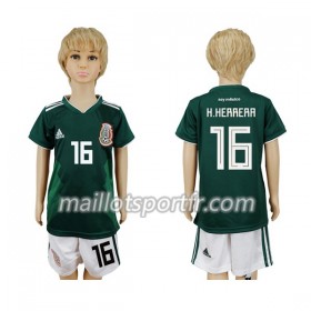 Maillot de Foot Mexique H.Herrera 16 Enfant Domicile Coupe du monde 2018
